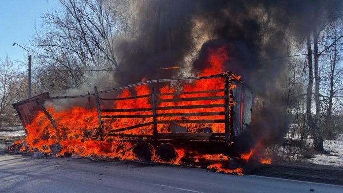 Горит прицеп. Старожилово 30.03.26_6